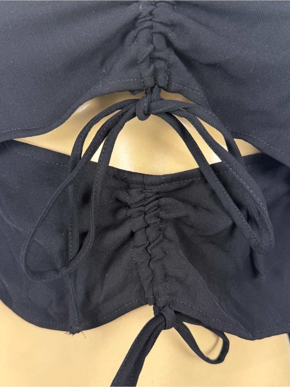 Zara Cutout Top Sz XS Whimsygoth Long Sleeves